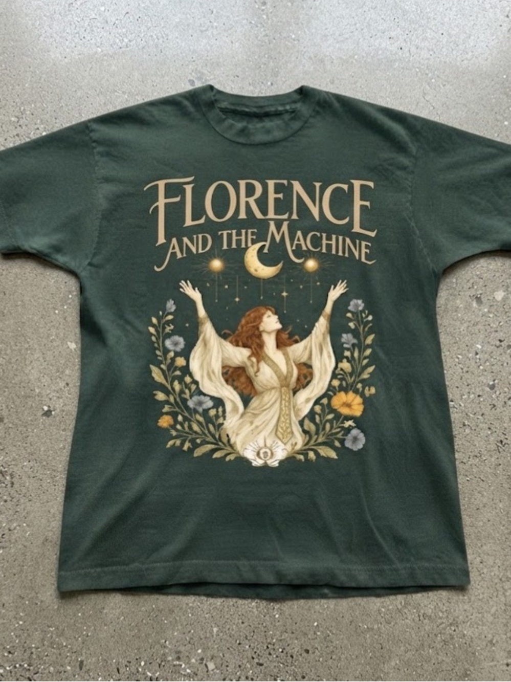 Florence The Machine Celestial Goddess Art Graphic Gildan T-Shirt